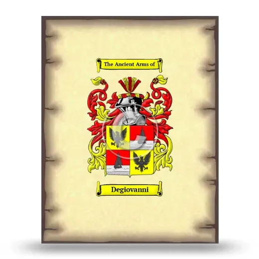 Degiovanni Coat of Arms Print