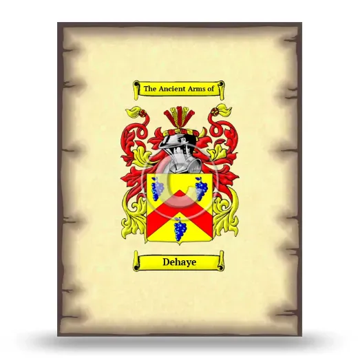 Dehaye Coat of Arms Print