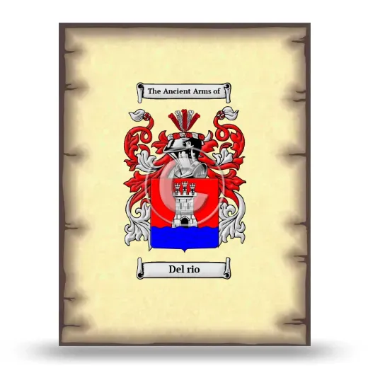 Del rio Coat of Arms Print