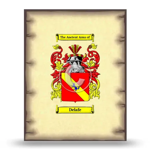 Delafe Coat of Arms Print