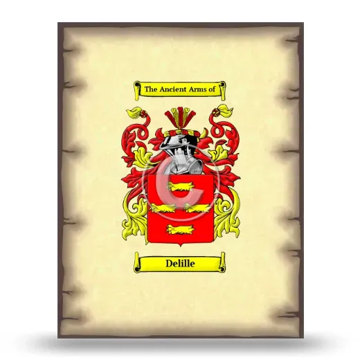 Delille Coat of Arms Print