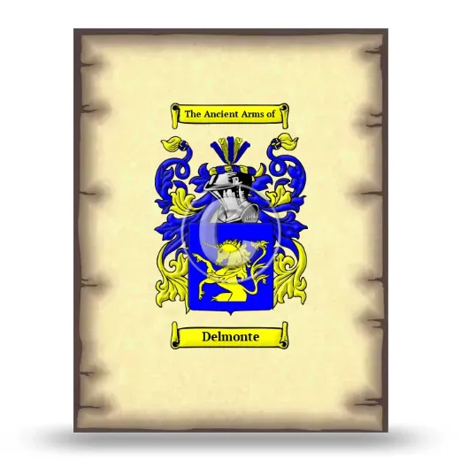 Delmonte Coat of Arms Print