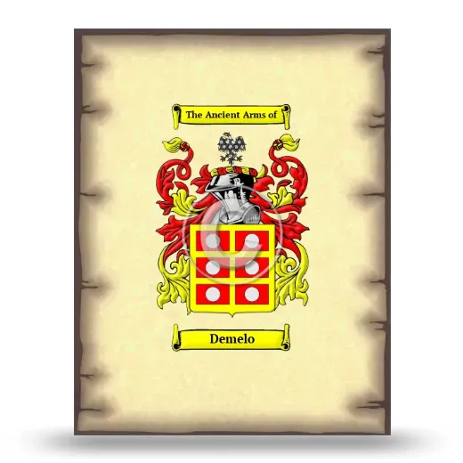 Demelo Coat of Arms Print