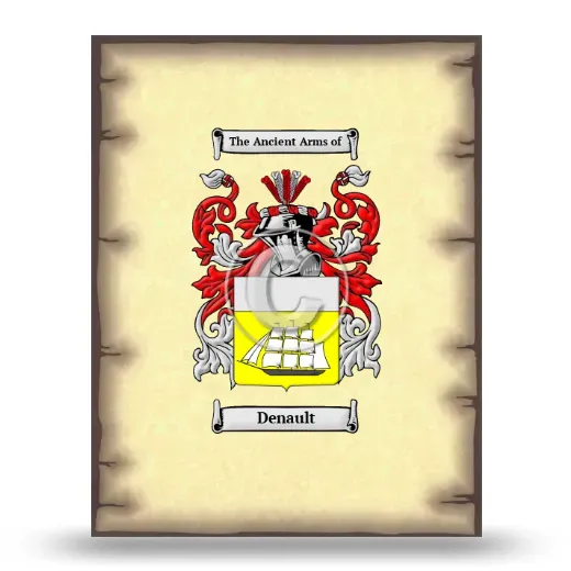 Denault Coat of Arms Print