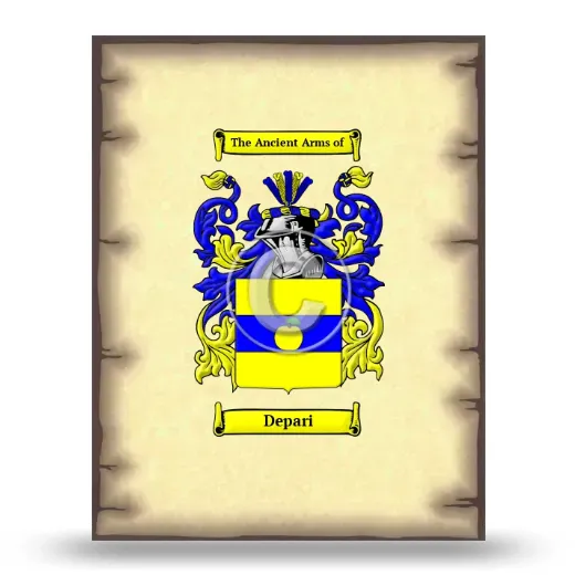 Depari Coat of Arms Print