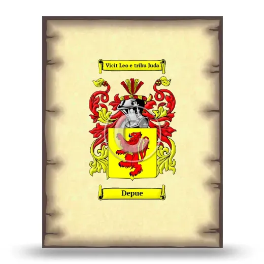 Depue Coat of Arms Print