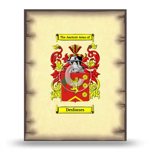 Desfosses Coat of Arms Print