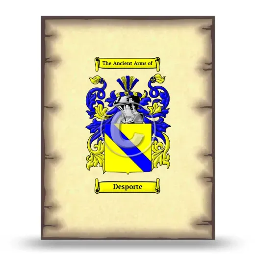 Desporte Coat of Arms Print