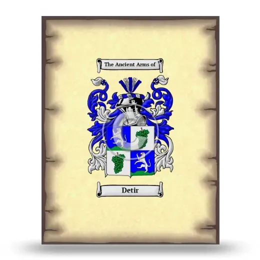 Detir Coat of Arms Print