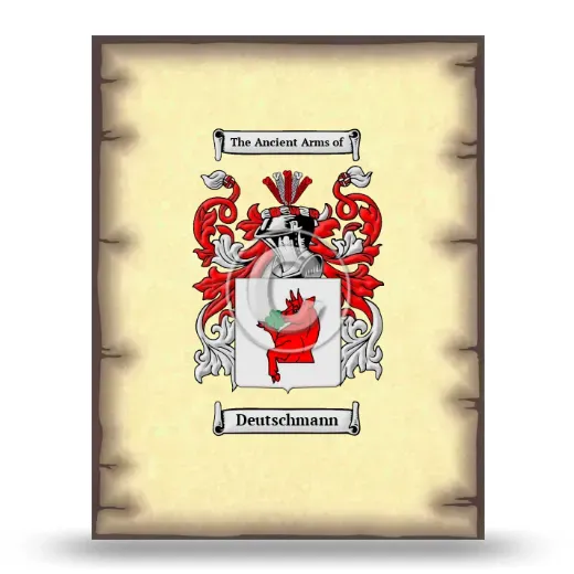 Deutschmann Coat of Arms Print