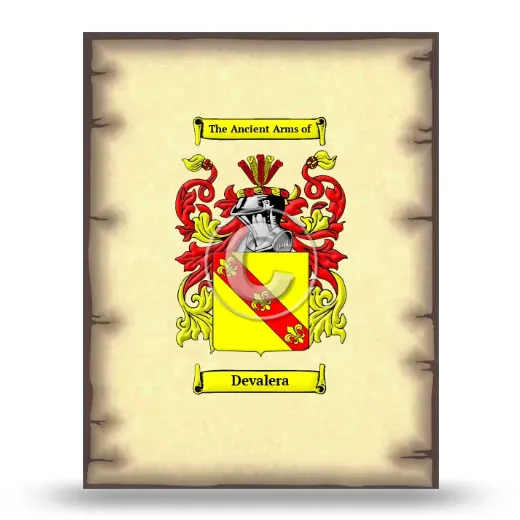 Devalera Coat of Arms Print
