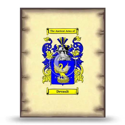 Devault Coat of Arms Print