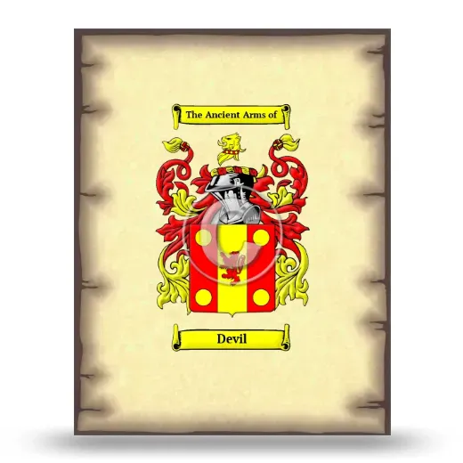 Devil Coat of Arms Print