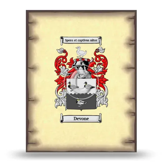 Devone Coat of Arms Print