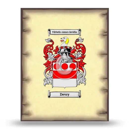 Devry Coat of Arms Print