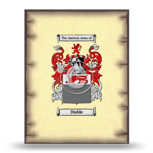 Diable Coat of Arms Print