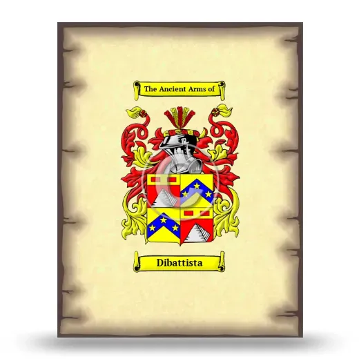 Dibattista Coat of Arms Print
