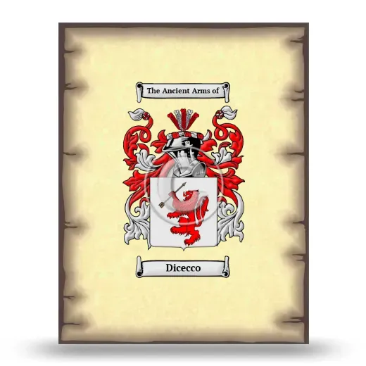 Dicecco Coat of Arms Print