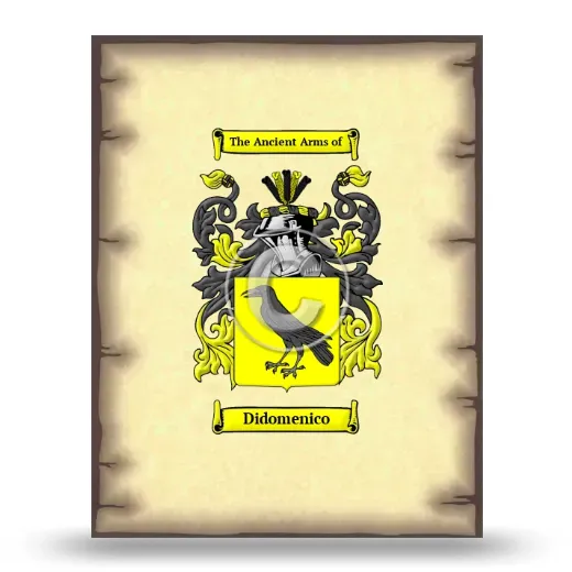 Didomenico Coat of Arms Print