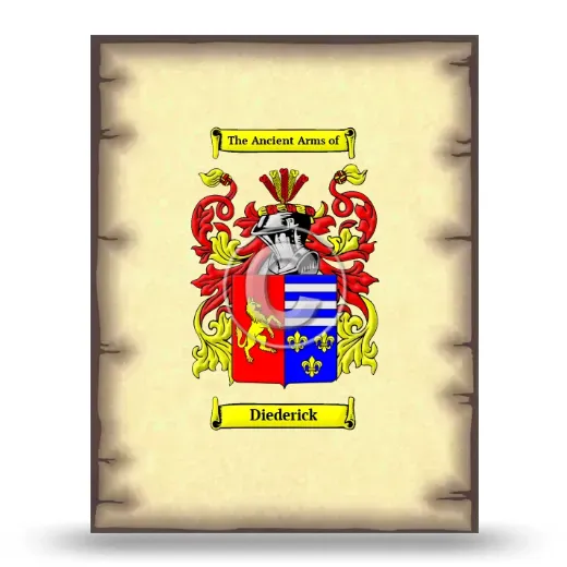 Diederick Coat of Arms Print