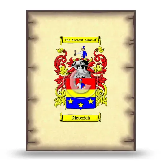 Dieterich Coat of Arms Print