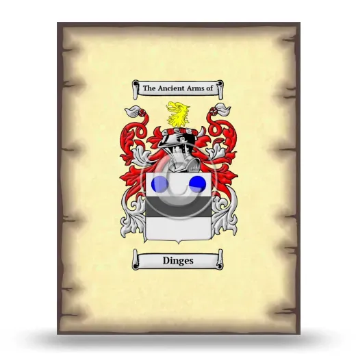 Dinges Coat of Arms Print