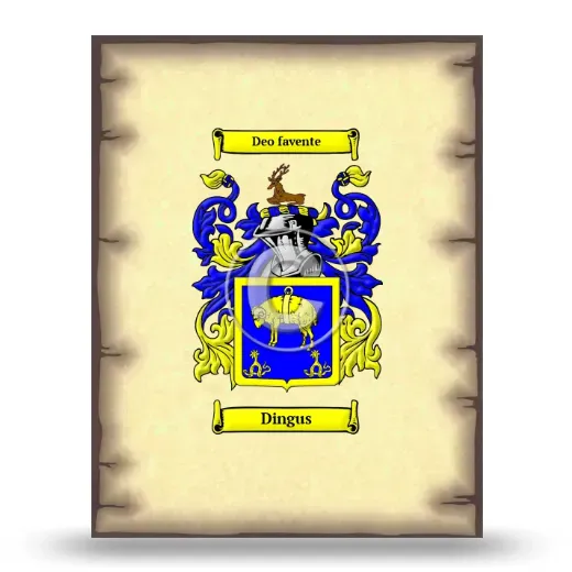 Dingus Coat of Arms Print