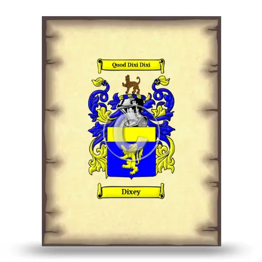 Dixey Coat of Arms Print