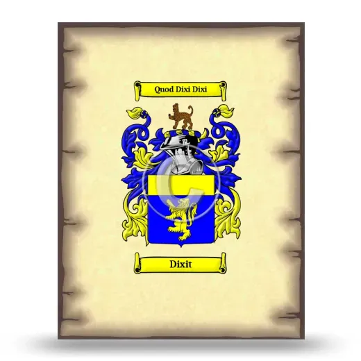 Dixit Coat of Arms Print