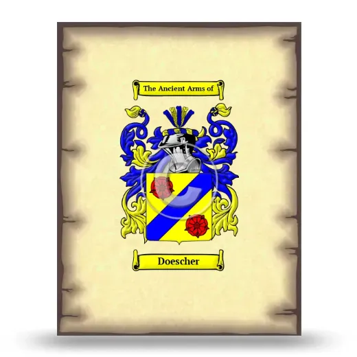 Doescher Coat of Arms Print