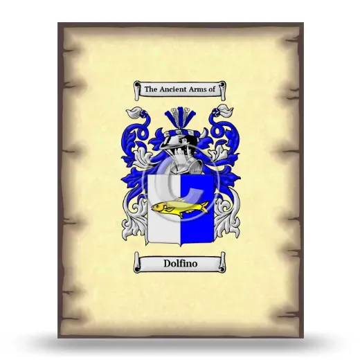 Dolfino Coat of Arms Print