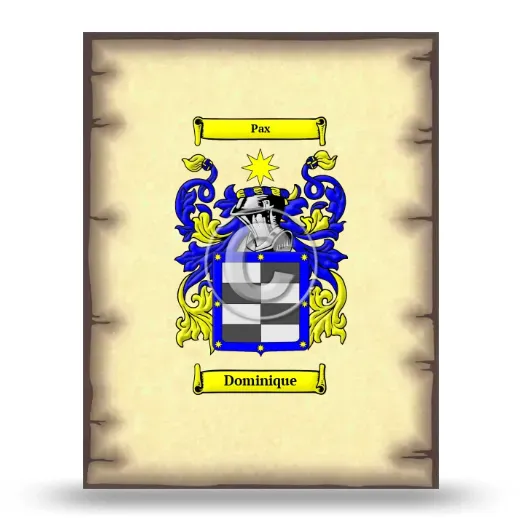 Dominique Coat of Arms Print