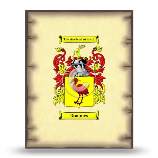 Dommes Coat of Arms Print