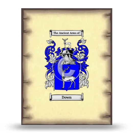 Down Coat of Arms Print