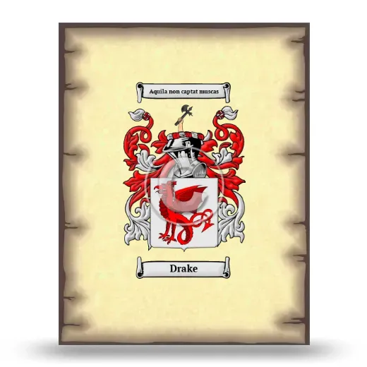 Drake Coat of Arms Print