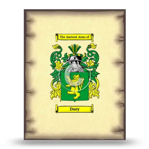 Duey Coat of Arms Print