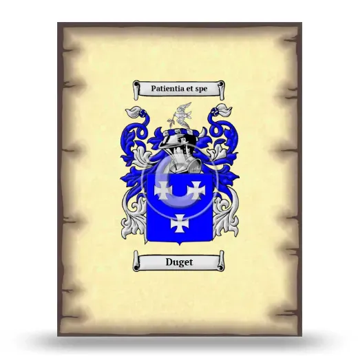 Duget Coat of Arms Print