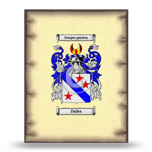 Dules Coat of Arms Print
