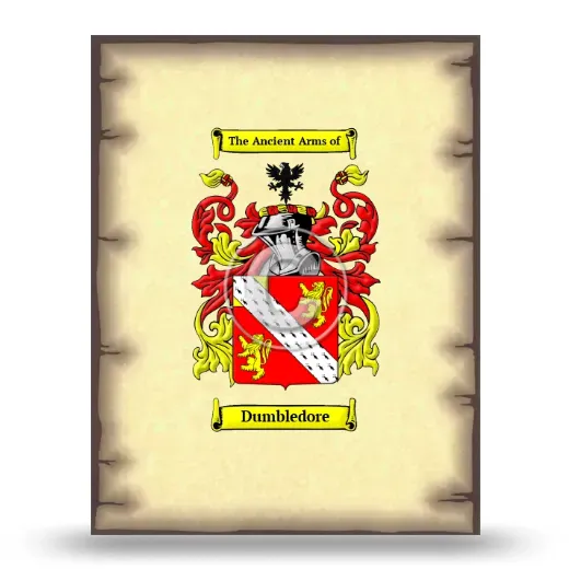 Dumbledore Coat of Arms Print