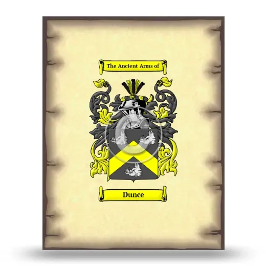 Dunce Coat of Arms Print