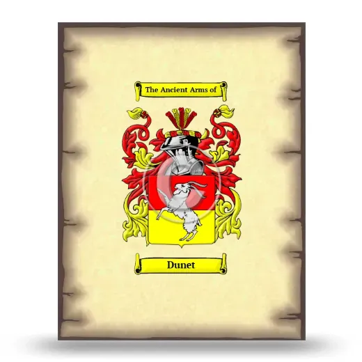 Dunet Coat of Arms Print