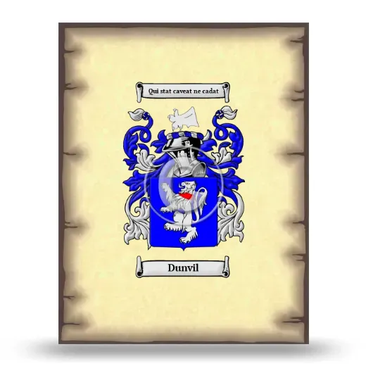 Dunvil Coat of Arms Print