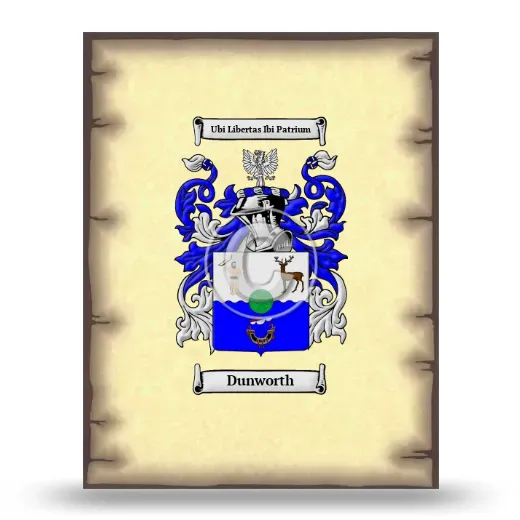 Dunworth Coat of Arms Print
