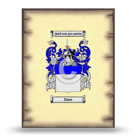 Dure Coat of Arms Print