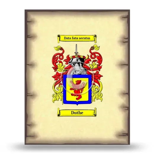 Duthe Coat of Arms Print