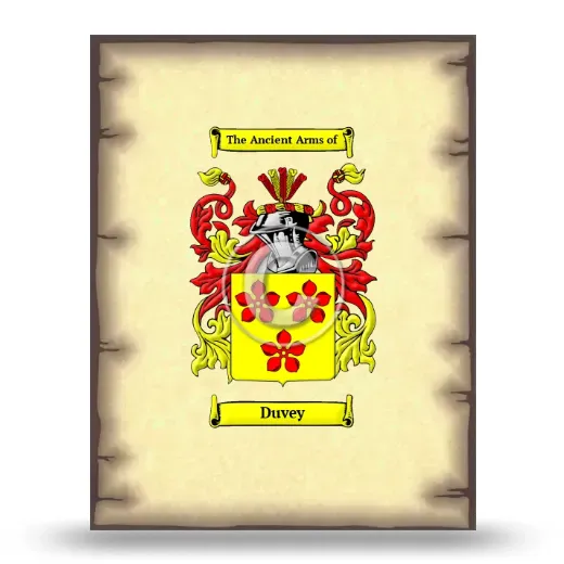 Duvey Coat of Arms Print