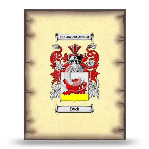 Dyck Coat of Arms Print