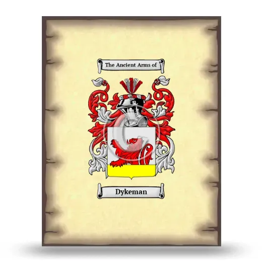 Dykeman Coat of Arms Print