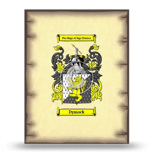 Dymock Coat of Arms Print