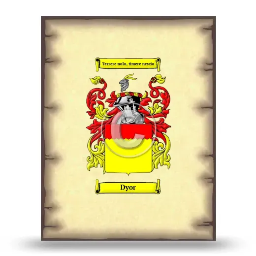 Dyor Coat of Arms Print